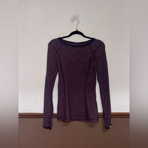 Lululemon | Burgundy Printed Longsleeve